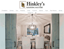 Tablet Screenshot of hinkleyslighting.com